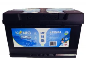 König KÖNIG AGM 80Ah