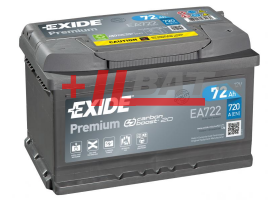 Exide Premium 12V 72Ah 720A EA722