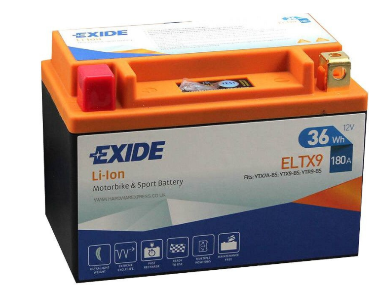 EXIDE Bike Li-Ion  2V 36Wh 180A ELTX9