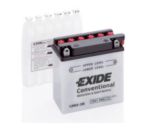 Exide Bike CONVENTIONAL 12V 5Ah 12N5-3B