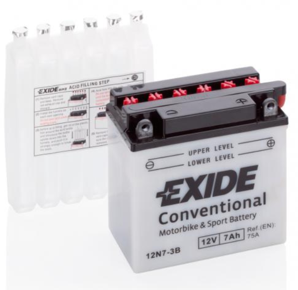 Exide Bike CONVENTIONAL 12V 7Ah 12N7-3B