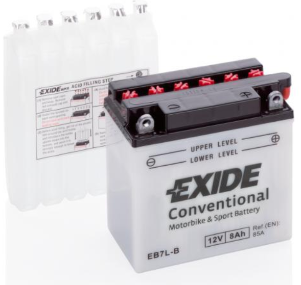 Exide Bike CONVENTIONAL 12V 8Ah EB7L-B