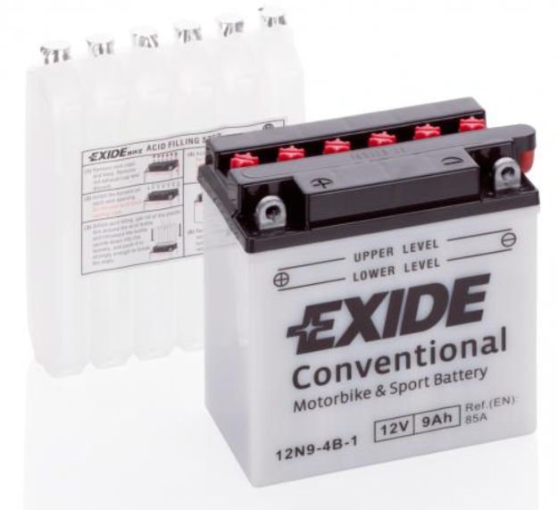 Exide Bike CONVENTIONAL 12V 9Ah 12N9-4B-1